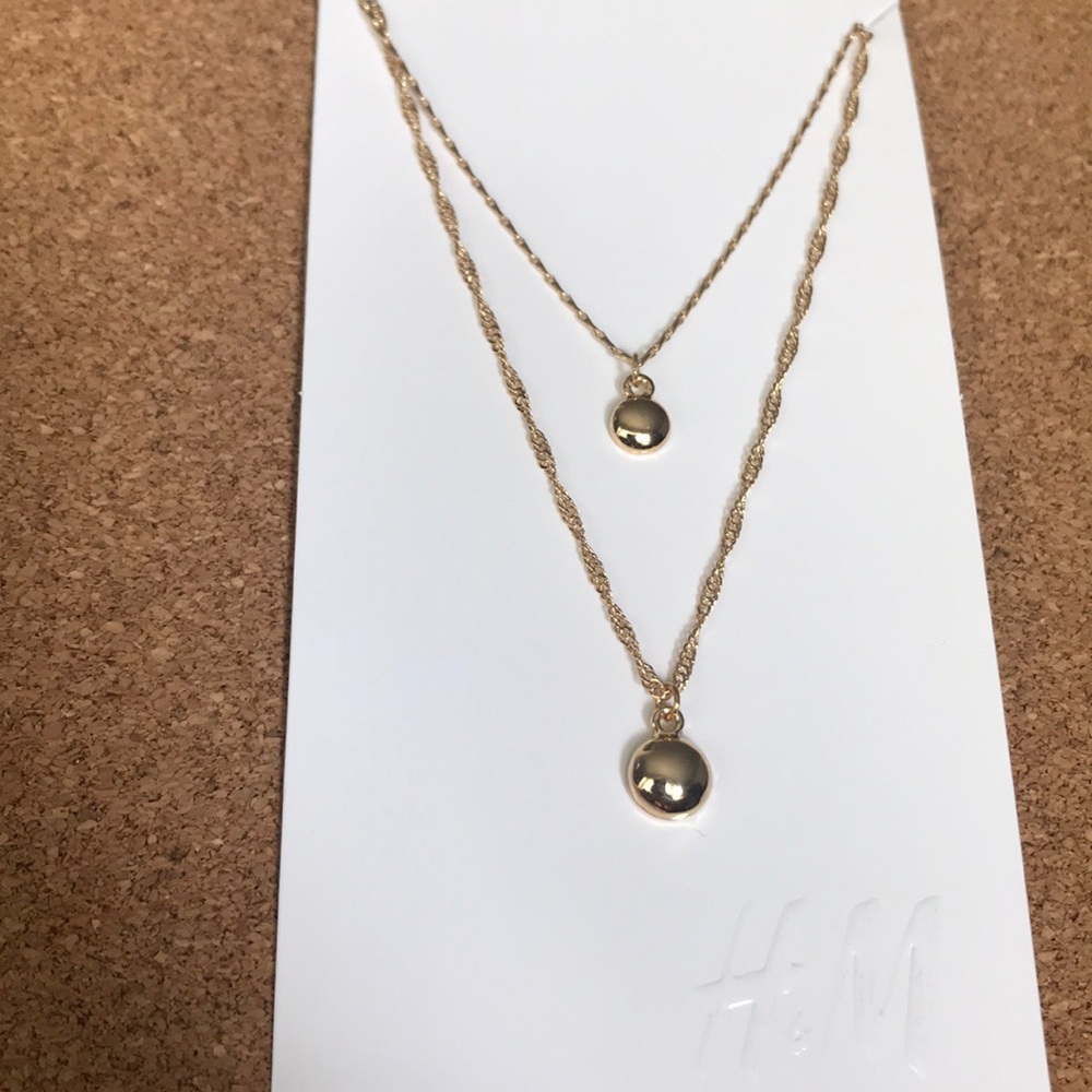 H&M Gold Double-strand Necklace